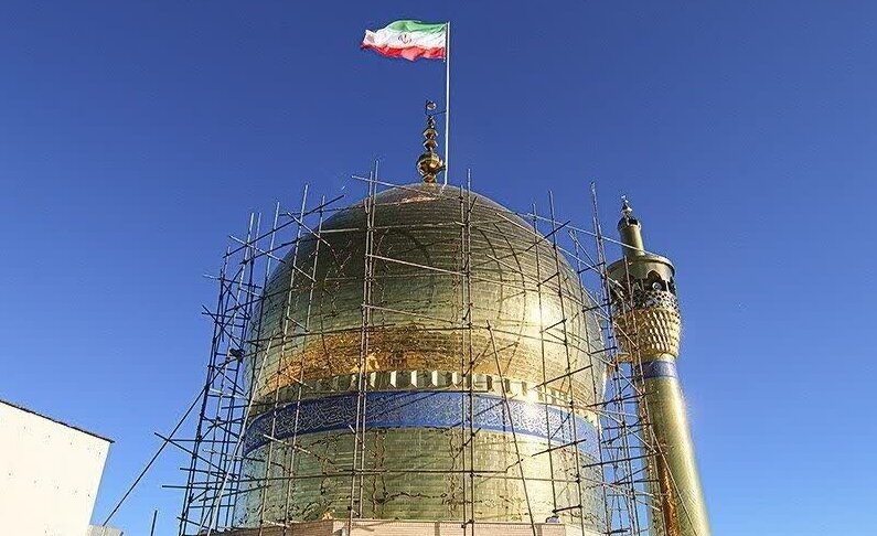 آغاز عملیات مرمت گنبد حسینیه اعظم زنجان