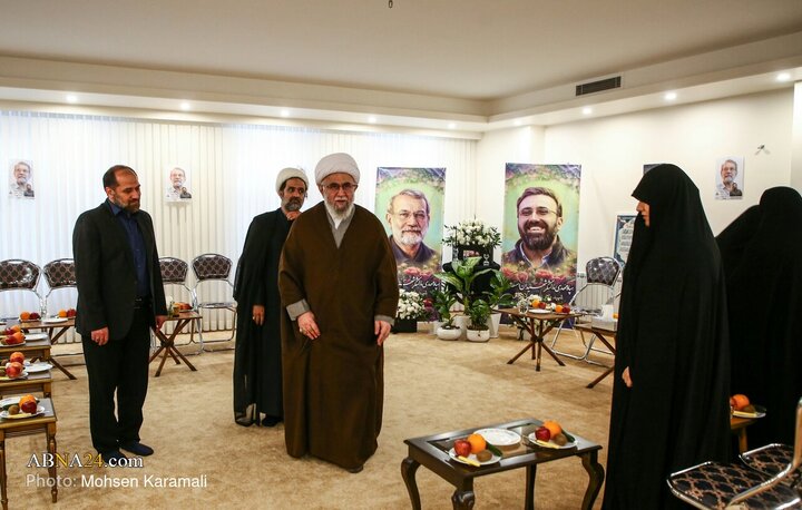 Photos: Secretary-General of AhlulBayt World Assembly Meets with Family of Martyr Larijani