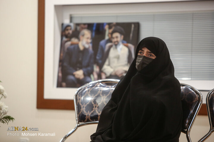 Photos: Secretary-General of AhlulBayt World Assembly Meets with Family of Martyr Larijani