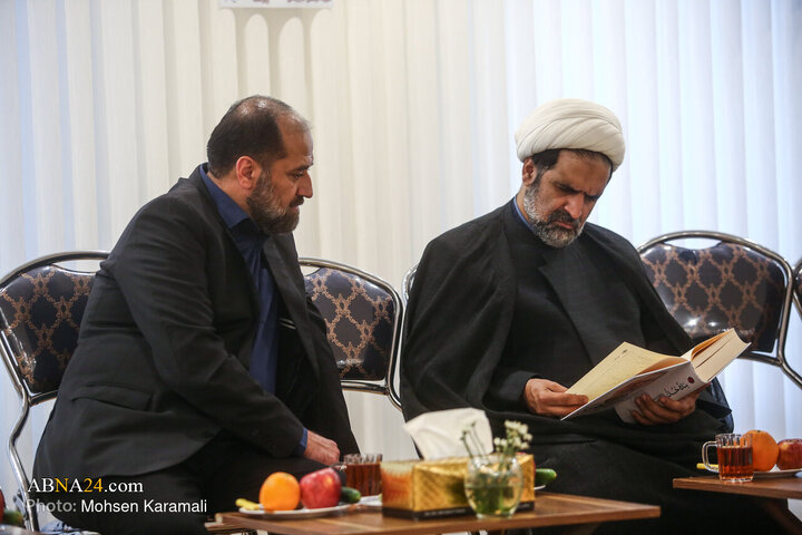 Photos: Secretary-General of AhlulBayt World Assembly Meets with Family of Martyr Larijani