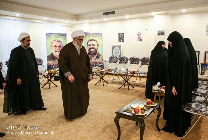 Photos: Secretary-General of AhlulBayt World Assembly Meets with Family of Martyr Larijani