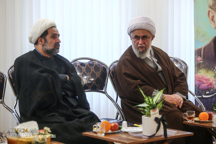 Photos: Secretary-General of AhlulBayt World Assembly Meets with Family of Martyr Larijani