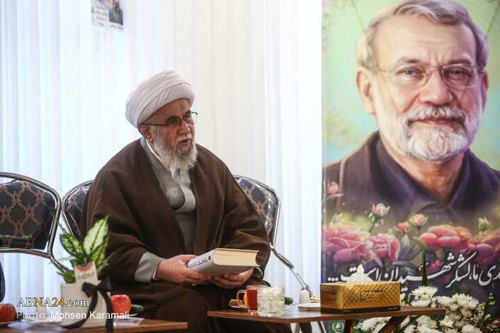 Photos: Secretary-General of AhlulBayt World Assembly Meets with Family of Martyr Larijani