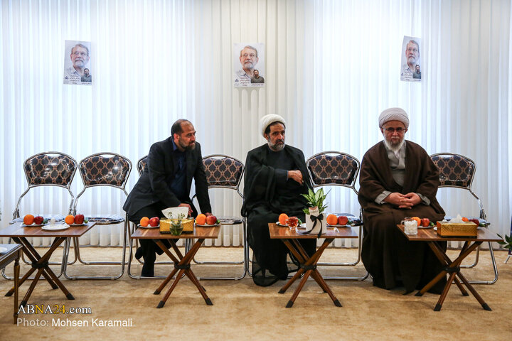 Photos: Secretary-General of AhlulBayt World Assembly Meets with Family of Martyr Larijani