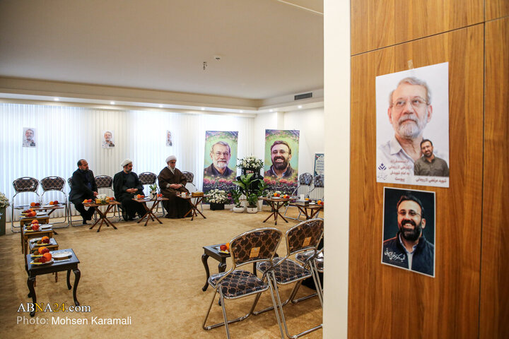 Photos: Secretary-General of AhlulBayt World Assembly Meets with Family of Martyr Larijani