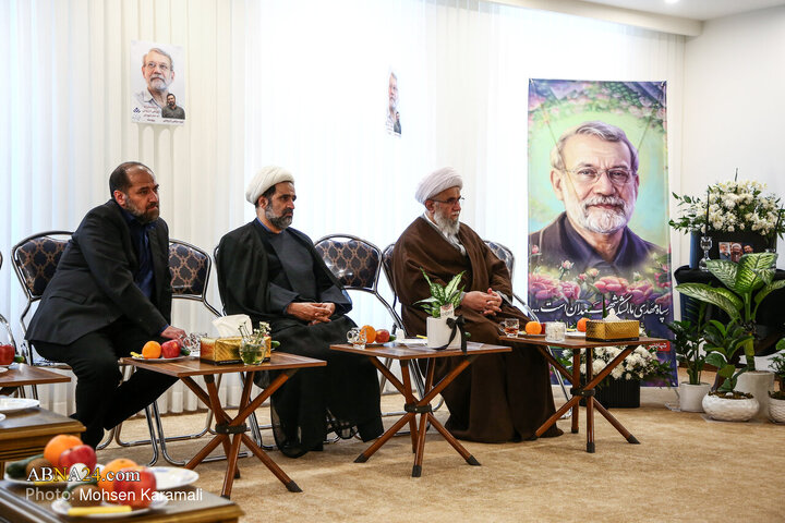 Photos: Secretary-General of AhlulBayt World Assembly Meets with Family of Martyr Larijani