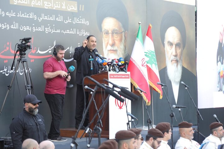 Photos: Commemoration Ceremony for Martyrdom of Imam Khamenei Held in Lebanon
