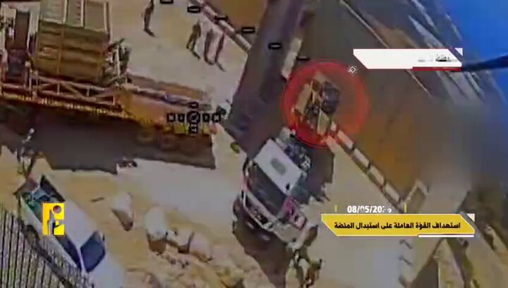 ویدیو |  انهدام یک سامانهٔ گنبد آهنین اسرائیل توسط حزب‌الله