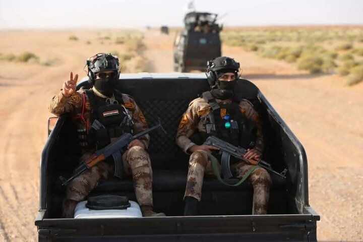 عکس خبری/ عملیات امنیتی گسترده الحشد الشعبی و ارتش عراق در صحرای نجف