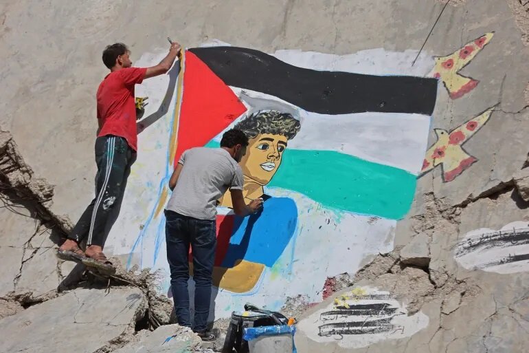 Gaza Artists Paint Giant Lamine Yamal Mural on War Ruins After His Public Support for Palestine