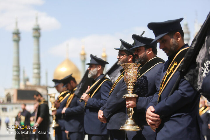 عزاداری خادمان حرم کریمه اهل بیت(ع) در سالروز شهادت امام جواد(ع)