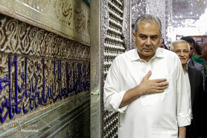 تشرف وزیر کشور جمهوری اسلامی پاکستان به حرم مطهر رضوی