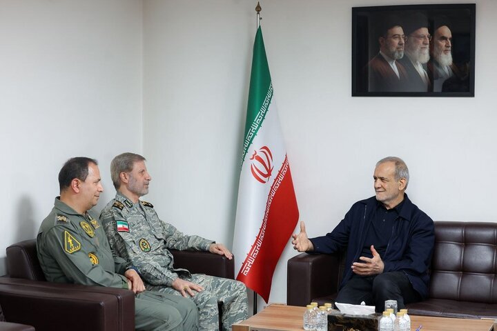 Army readiness displayed Iran's might: Pres. Pezeshkian