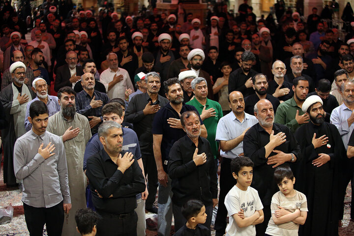 Photos: Imam Baqir mourning ceremony held at Hazrat Masoumeh holy shrine