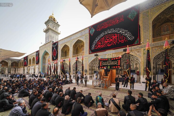 گزارش تصویری | آیین عزاداری شهادت امام باقر(ع) و مسلم بن عقیل در حرم مطهر علوی