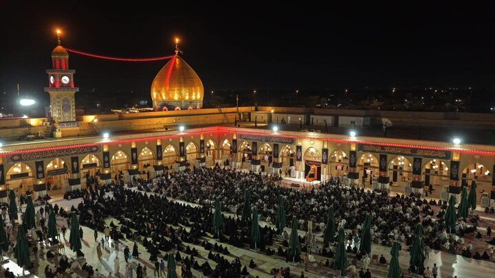 شکوه سوگواری در مسجد کوفه؛ مراسم سالروز شهادت مسلم بن عقیل (ع) + تصاویر