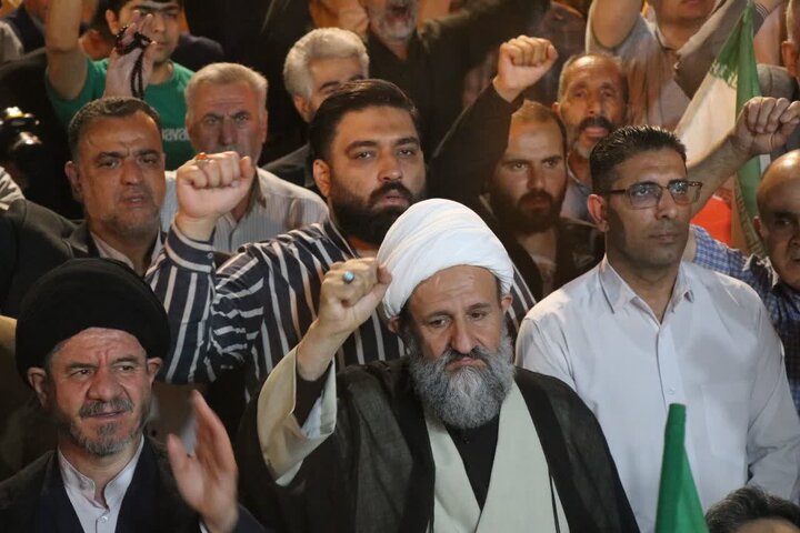 گزارش تصویری/ اجتماع خونخواهی رهبر شهید در قرچک