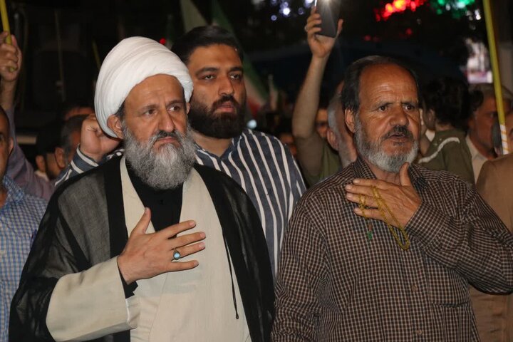 گزارش تصویری/ اجتماع خونخواهی رهبر شهید در قرچک