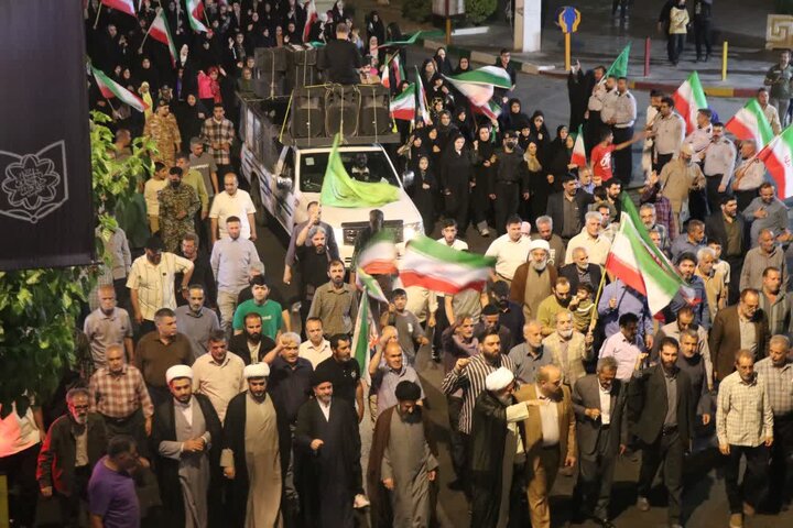 گزارش تصویری/ اجتماع خونخواهی رهبر شهید در قرچک