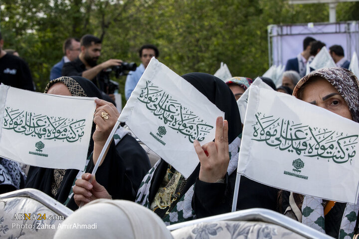 اهتزاز بزرگترین پرچم متبرک علوی