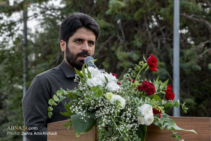 Photos: Ceremony of Raising Largest Blessed Flag of Imam Ali Holy Shrine in Tehran