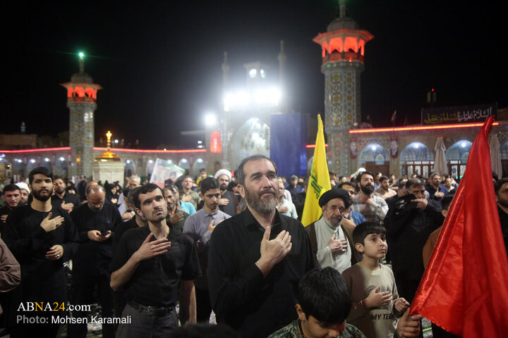 آیین‌ عزاداری و سوگواری شهادت حضرت مسلم بن عقیل(ع) با حضور سخنرانان و مداحان اهل‌بیت(ع) در حرم مطهر حضرت فاطمه معصومه(س) برگزار شد.