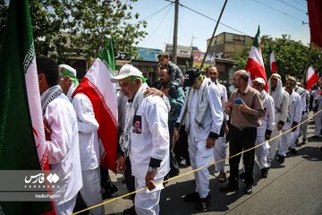 Photos: Ansar al‑Hussein Caravan Begins 25th Annual Arbaeen Walk From Mashhad to Karbala