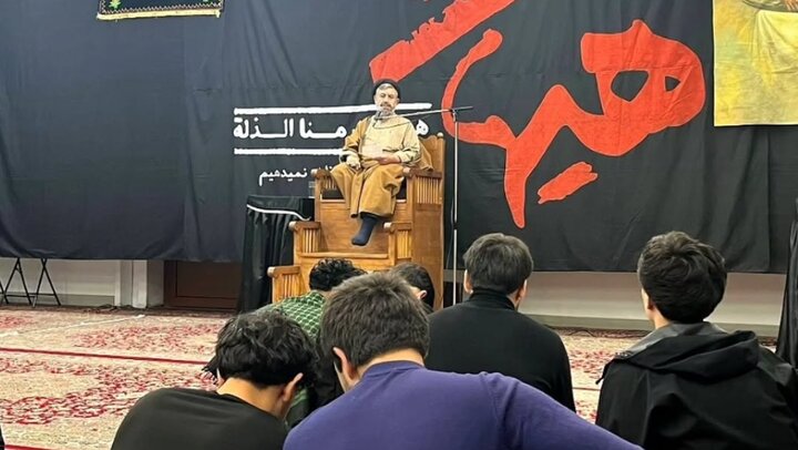 تصاویر | وین؛ مراسم عزاداری شهادت سفیر کربلا در هیئت محبین‌المهدی(عج)