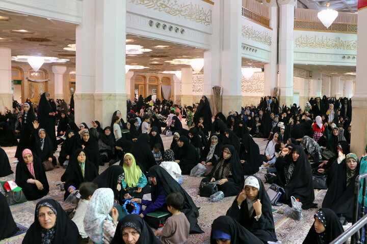 جشن شام عید سعید غدیر خم در حرم بانوی کرامت