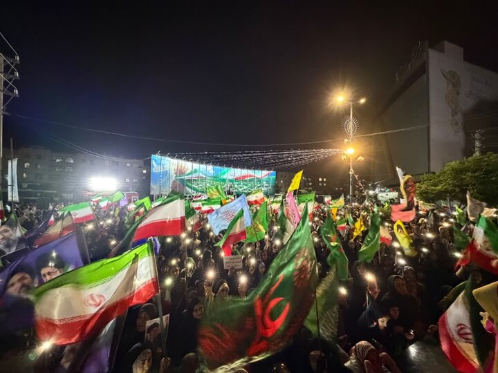 گزارش تصویری/ میدان‌داری مردم ملارد در نودوهفتمین شب