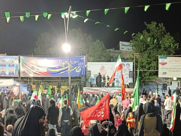 گزارش تصویری/ حماسه حضور مردم پاکدشت در صدمین شب