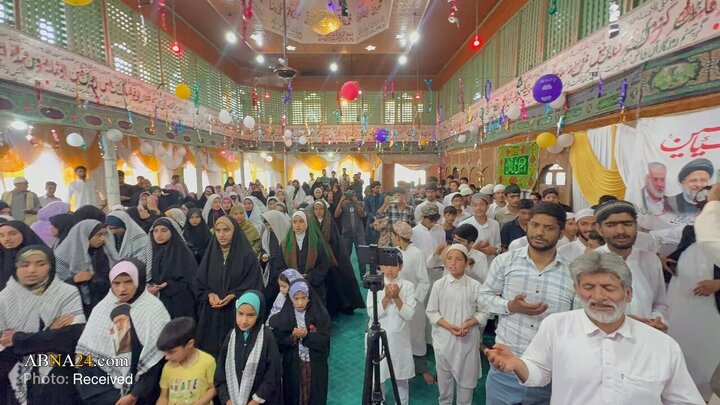 مراسم عید غدیر در امام‌باره شب‌پورا در ماگام کشمیر هند