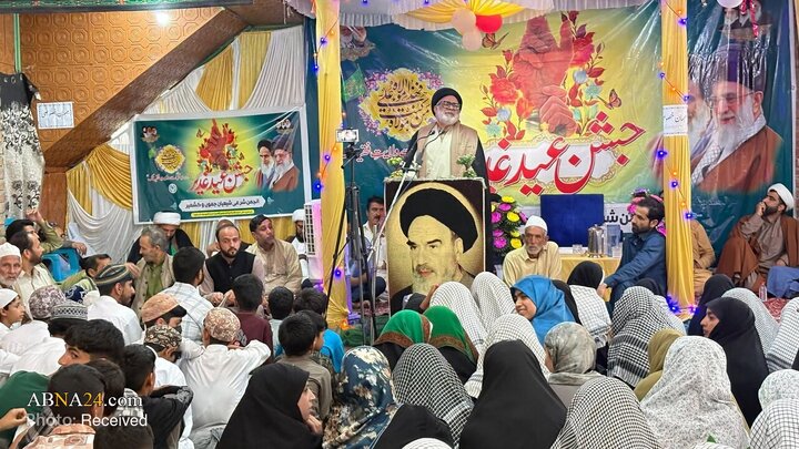 مراسم عید غدیر در امام‌باره شب‌پورا در ماگام کشمیر هند