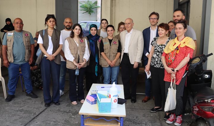 هیئت پارلمانی فرانسه از مراکز اسکان آوارگان در بیروت بازدید کرد
