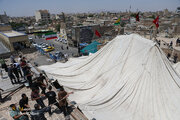 Photos: Mourning tent of Muharram raises up at Imamzadeh Musa Mubarqa (AS)
