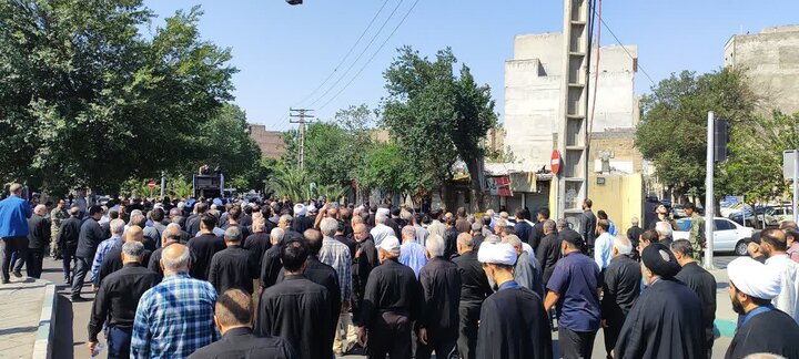 گزارش تصویری/  مراسم تشییع پیکر امام جماعت مسجد جامع ابوذر