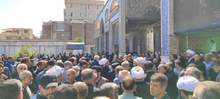 گزارش تصویری/  مراسم تشییع پیکر امام جماعت مسجد جامع ابوذر