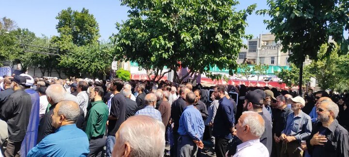 گزارش تصویری/  مراسم تشییع پیکر امام جماعت مسجد جامع ابوذر