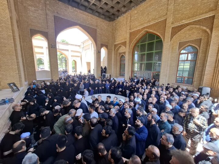 گزارش تصویری/  مراسم تشییع پیکر امام جماعت مسجد جامع ابوذر