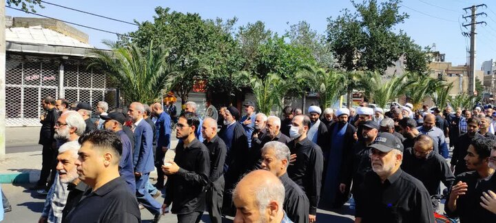گزارش تصویری/  مراسم تشییع پیکر امام جماعت مسجد جامع ابوذر