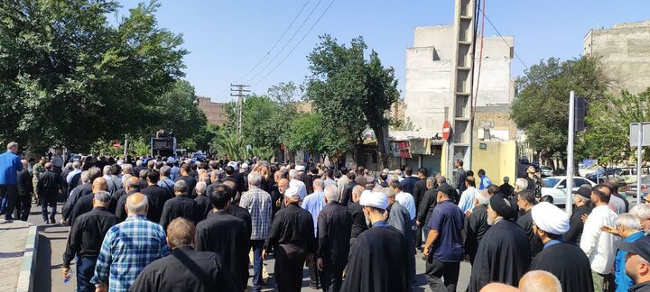 گزارش تصویری/  مراسم تشییع پیکر امام جماعت مسجد جامع ابوذر