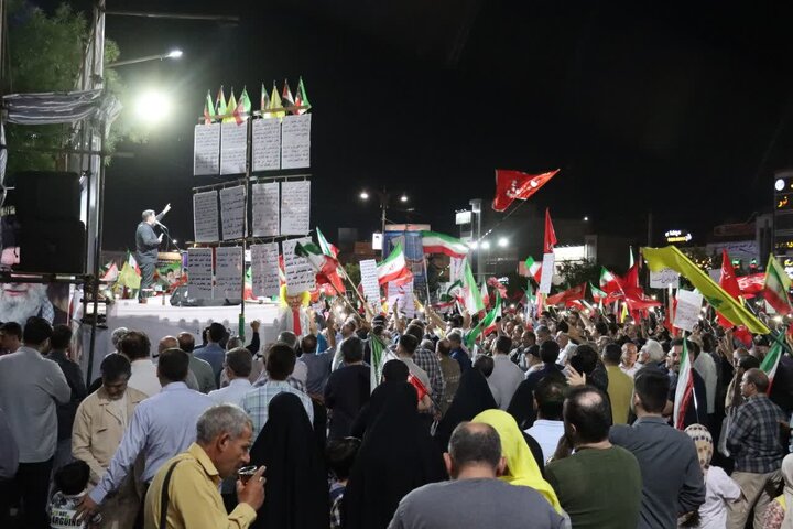 گزارش تصویری/ موج صدوپنجم حماسه حضور و خون‌خواهی رهبر شهید در اسلامشهر