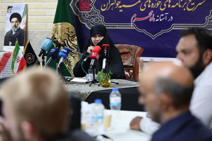 گزارش تصویری/ نشست خبری تشریح برنامه‌های حوزه‌های علمیه خواهران در آستانه ماه محرم