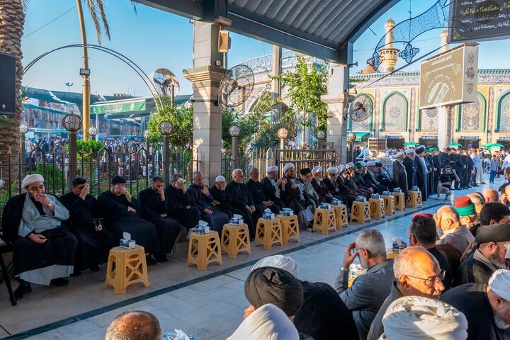 برگزاری مراسم بزرگداشت آیت‌الله فیاض در بین‌الحرمین کربلا+تصاویر