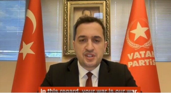 پیام حزب وطن ترکیه به حزب مؤتلفه اسلامی: جنگ شما، جنگ ماست؛ شهیدان شما، شهیدان ما هستند!