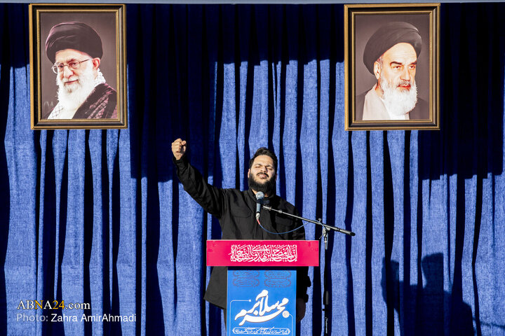 اهتزاز بزرگترین پرچم عزای حسینی