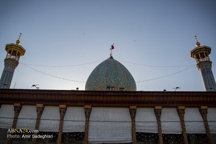 Photos: Ceremony of Replacing Flag of Hazrat Shahcheragh Holy Shrine