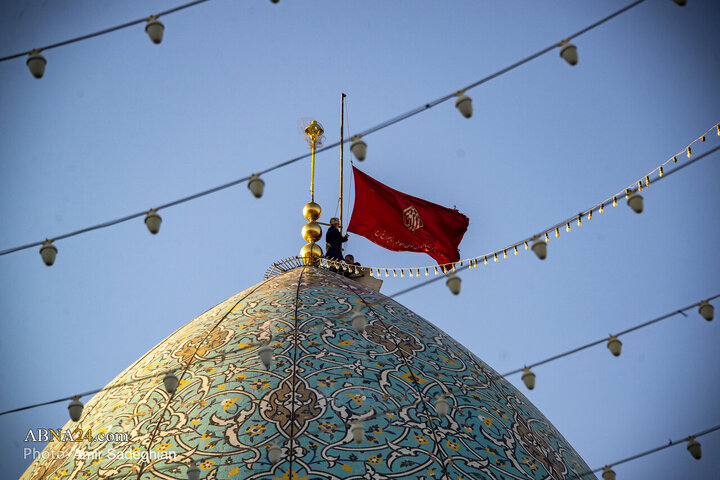 Photos: Ceremony of Replacing Flag of Hazrat Shahcheragh Holy Shrine