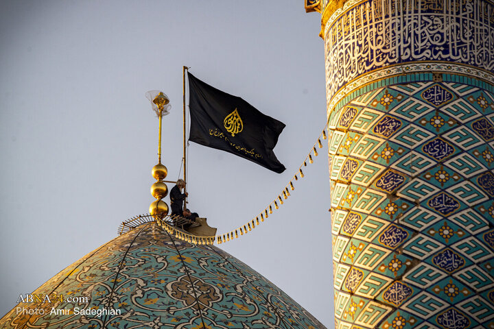 Photos: Ceremony of Replacing Flag of Hazrat Shahcheragh Holy Shrine