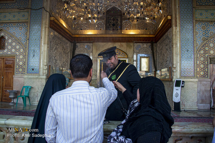 Photos: Ceremony of Replacing Flag of Hazrat Shahcheragh Holy Shrine